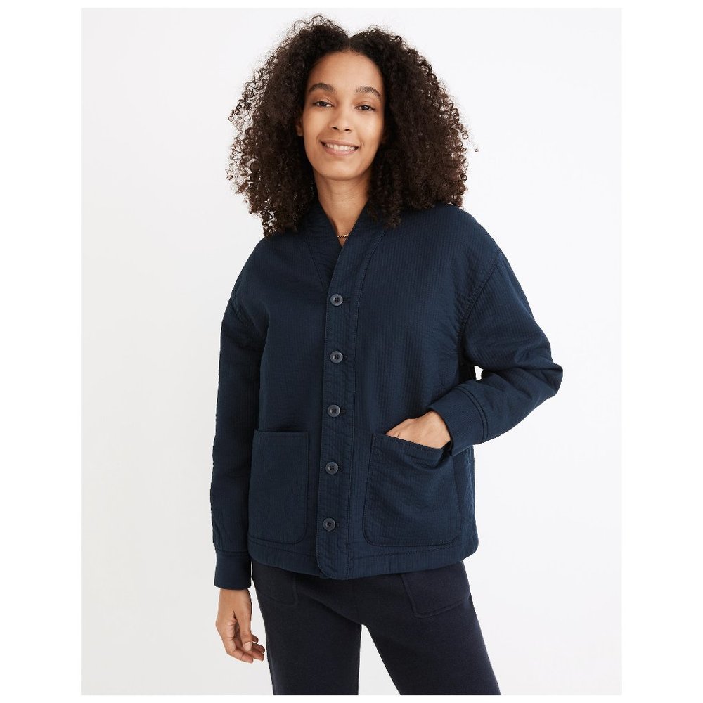 Madewell Stitched-Texture Denim Jacket